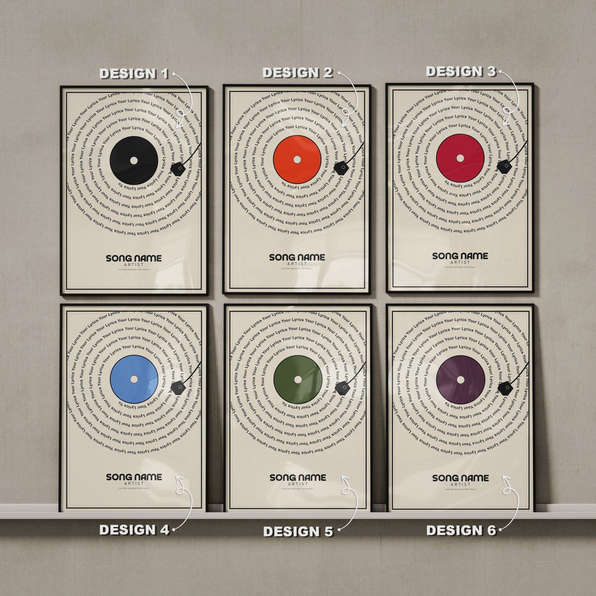Custom Vinyl Poster: Wedding Song Artwork Print - InkOnPostersCustom Vinyl Poster: Wedding Song Artwork PrintPoster
