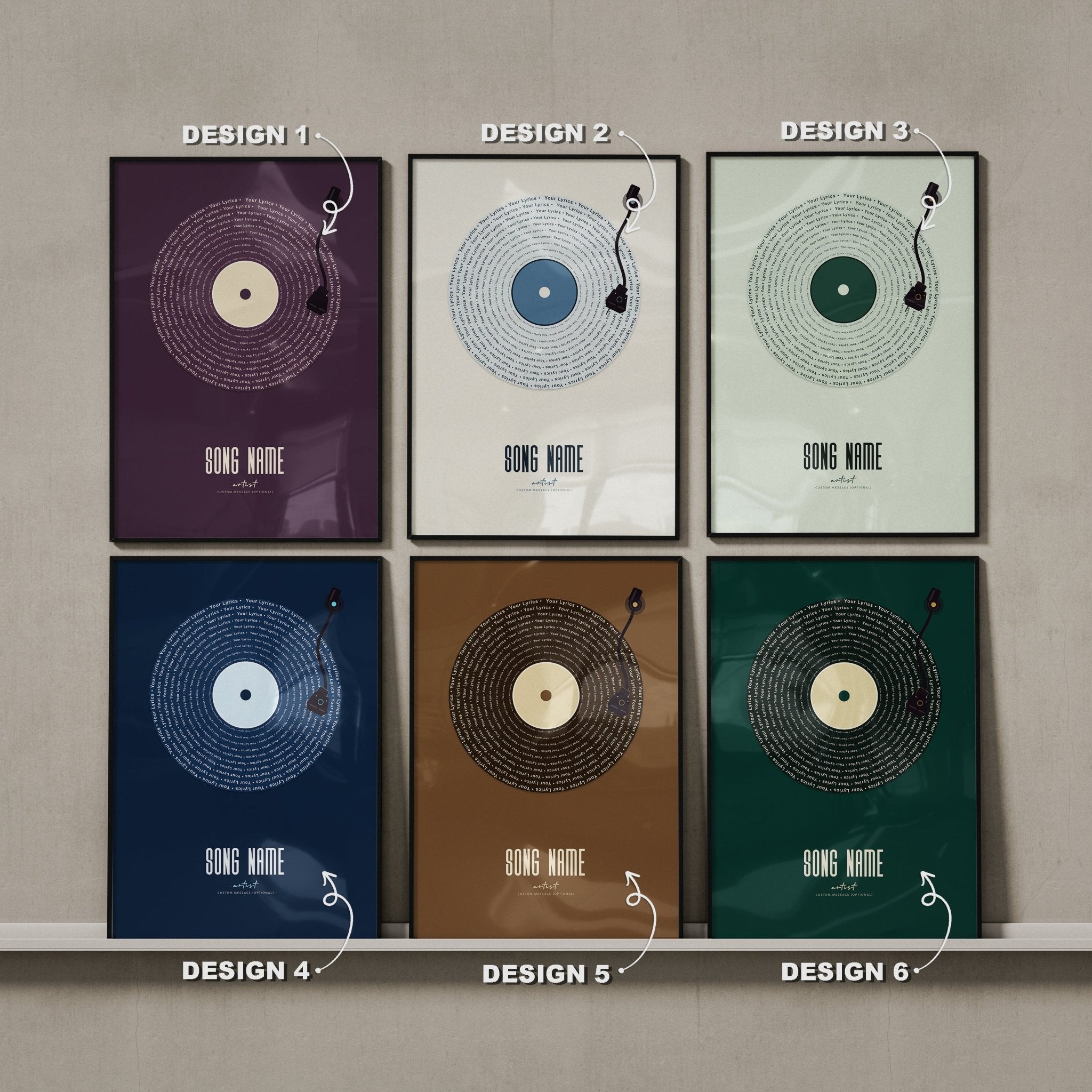 Custom Vinyl Poster: Wedding Song Artwork Print - InkOnPostersCustom Vinyl Poster: Wedding Song Artwork PrintPoster