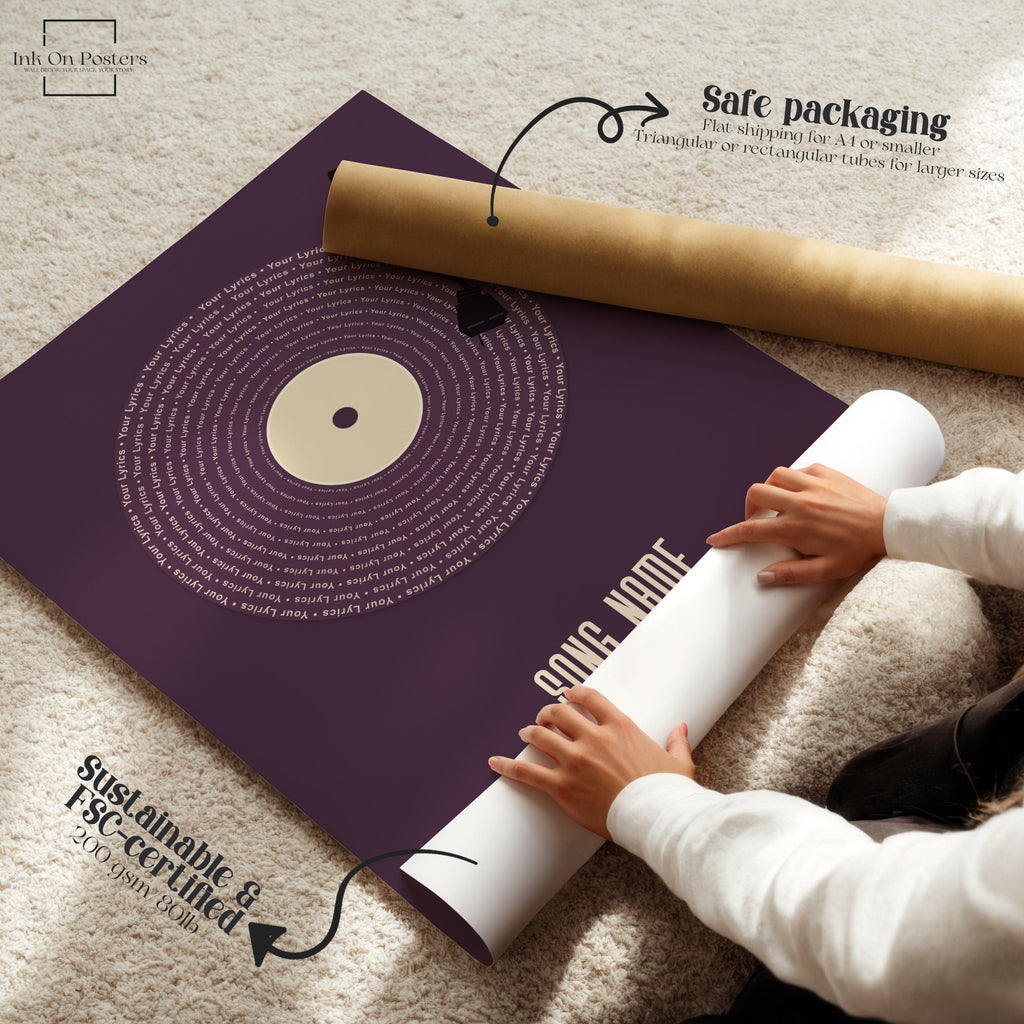 Custom Vinyl Poster: Wedding Song Artwork Print - InkOnPostersCustom Vinyl Poster: Wedding Song Artwork PrintPoster