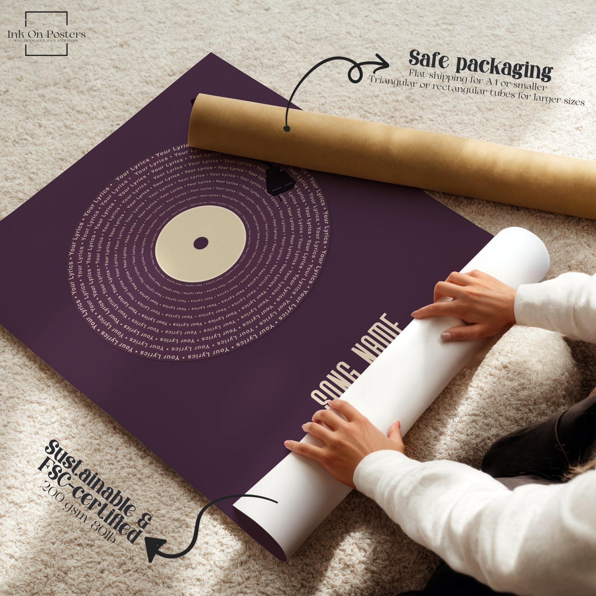 Custom Vinyl Poster: Wedding Song Artwork Print - InkOnPostersCustom Vinyl Poster: Wedding Song Artwork PrintPoster