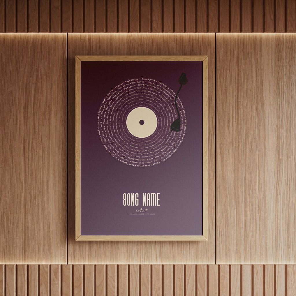 Custom Vinyl Poster: Wedding Song Artwork Print - InkOnPostersCustom Vinyl Poster: Wedding Song Artwork PrintPoster