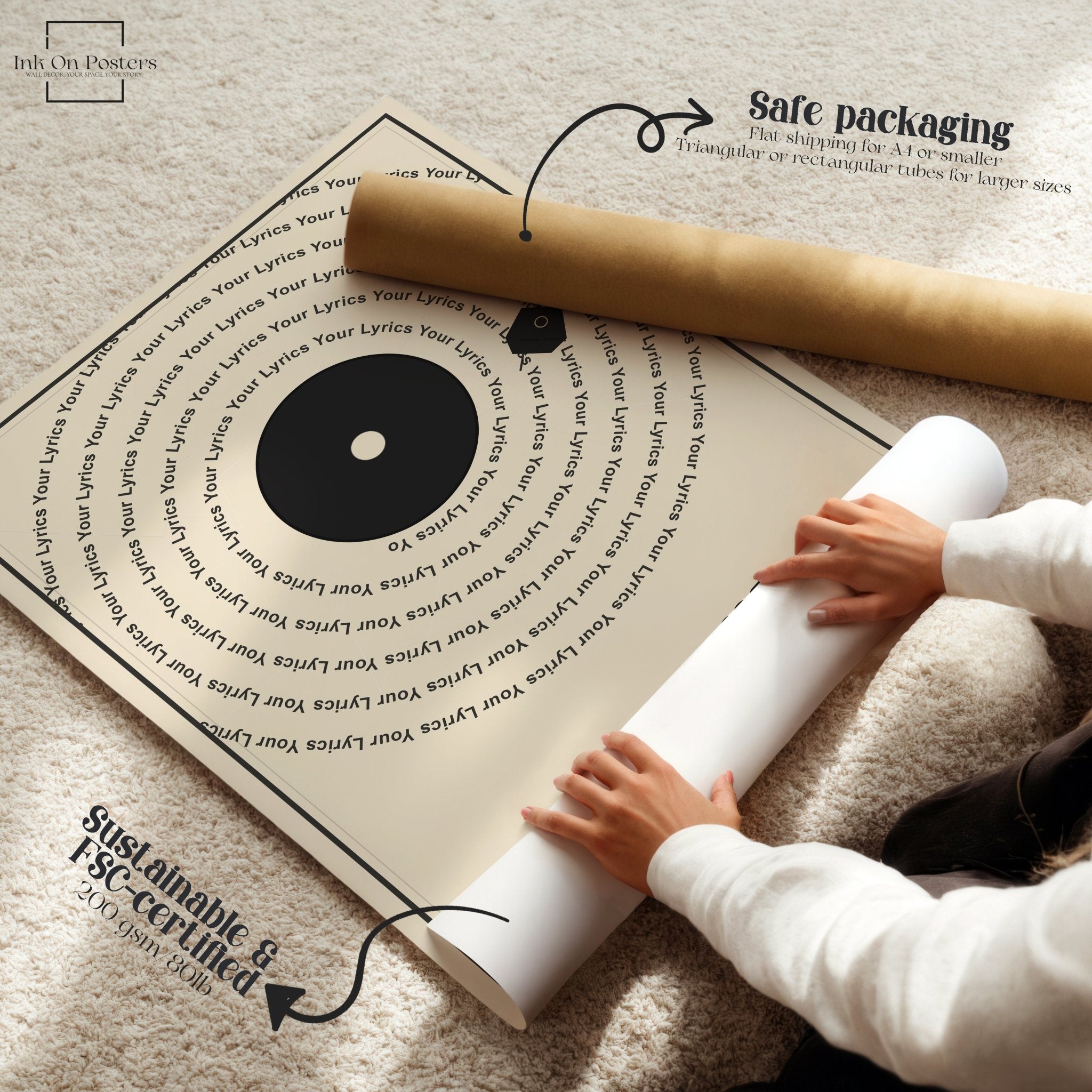 Custom Vinyl Poster: Wedding Song Artwork Print - InkOnPostersCustom Vinyl Poster: Wedding Song Artwork PrintPoster