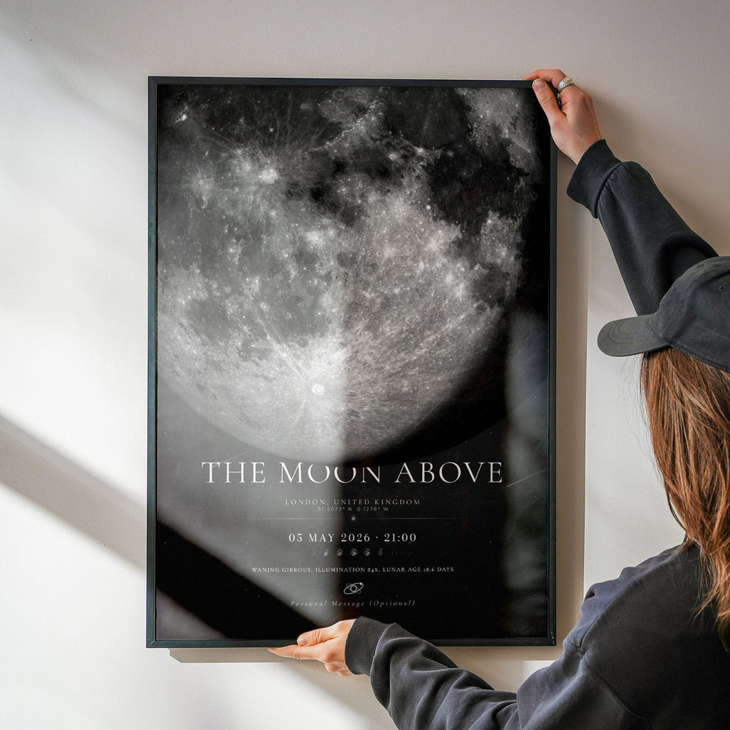 Moon Phase Poster Print: Custom Moon Art Print - InkOnPostersMoon Phase Poster Print: Custom Moon Art PrintPoster