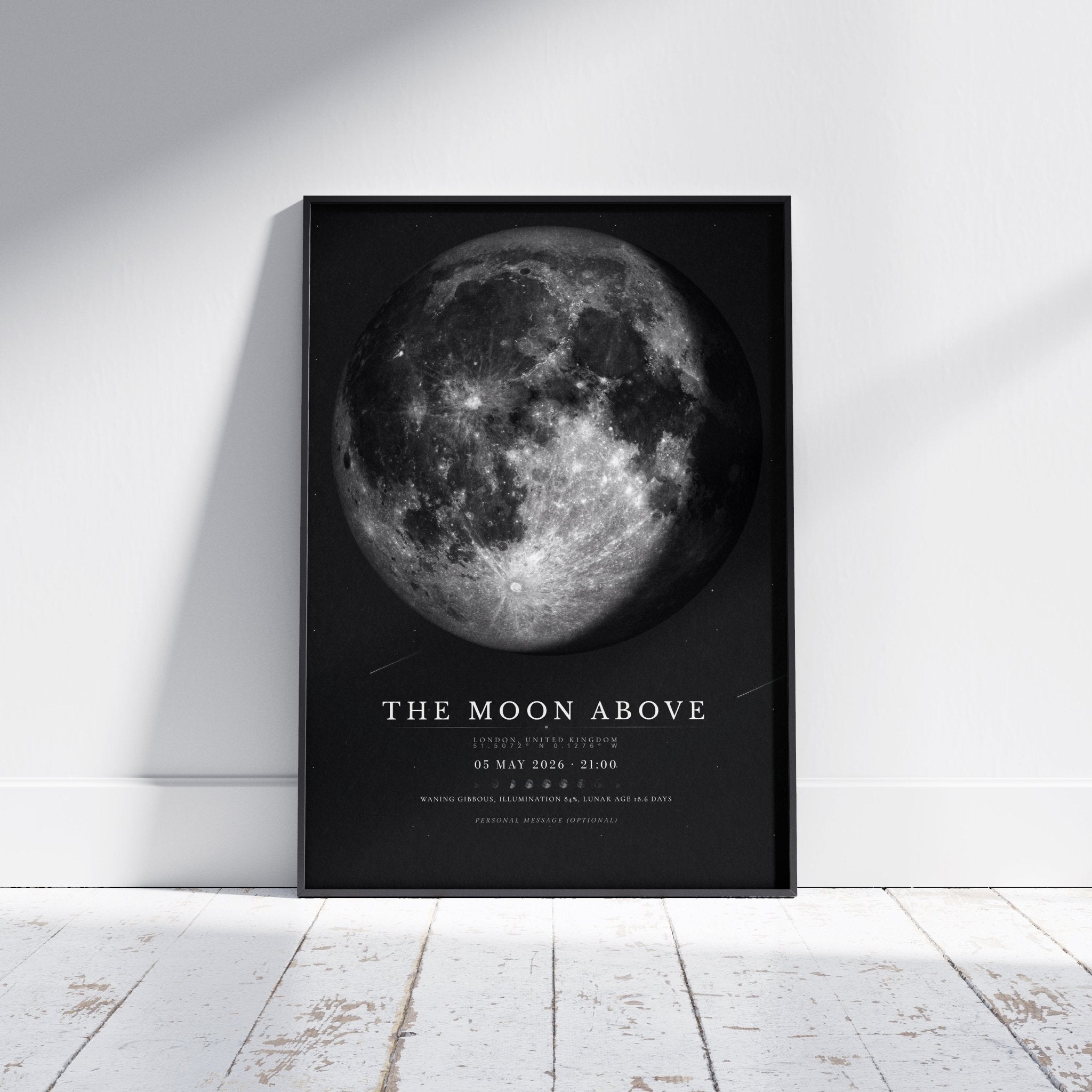 Moon Phase Poster Print: Custom Moon Art Print - InkOnPostersMoon Phase Poster Print: Custom Moon Art PrintPoster