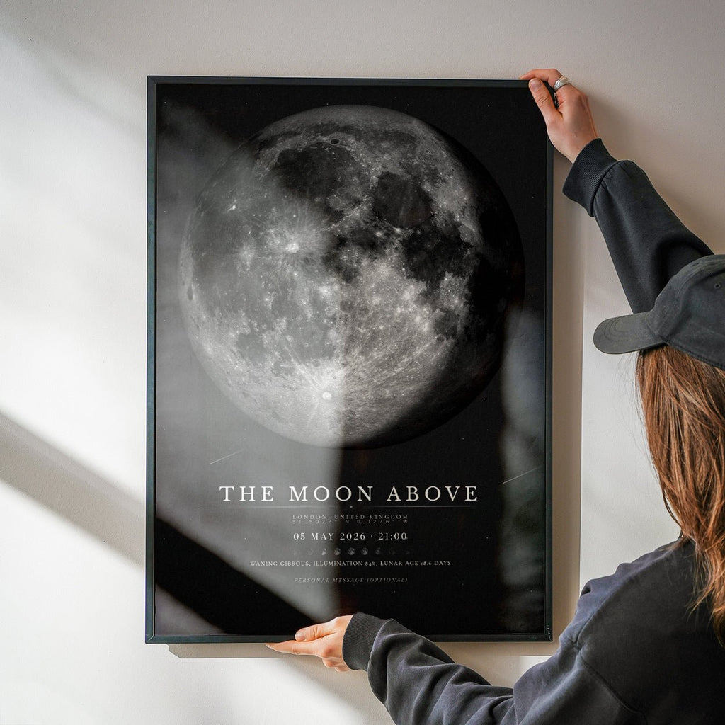 Moon Phase Poster Print: Custom Moon Art Print - InkOnPostersMoon Phase Poster Print: Custom Moon Art PrintPoster