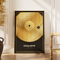 Personalised GOLD Vinyl Record Poster - InkOnPostersPersonalised GOLD Vinyl Record PosterPoster