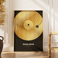 Personalised GOLD Vinyl Record Poster - InkOnPostersPersonalised GOLD Vinyl Record PosterPoster